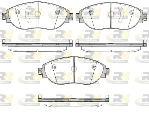 Zestaw klocków hamulcowych, hamulce tarczowe ROADHOUSE 21470.00