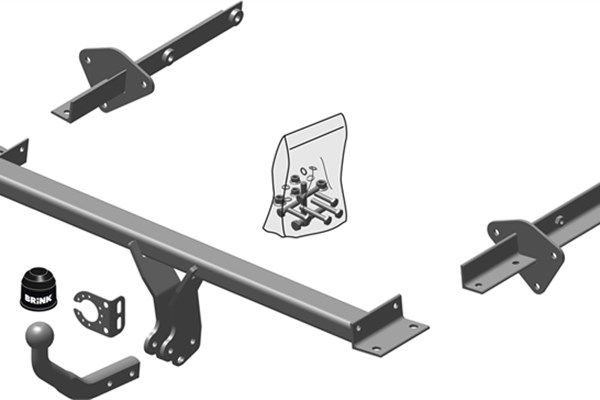 Zestaw zaczepu przyczepy BRINK 443000