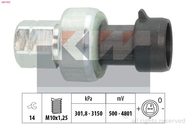 Przełącznik ciśnieniowy, klimatyzacja KW 480093