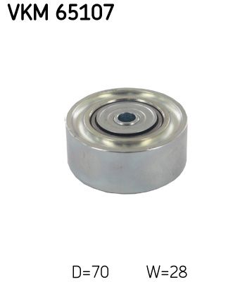 Vratná/vodiaca kladka rebrovaného klinového remeňa SKF VKM 65107