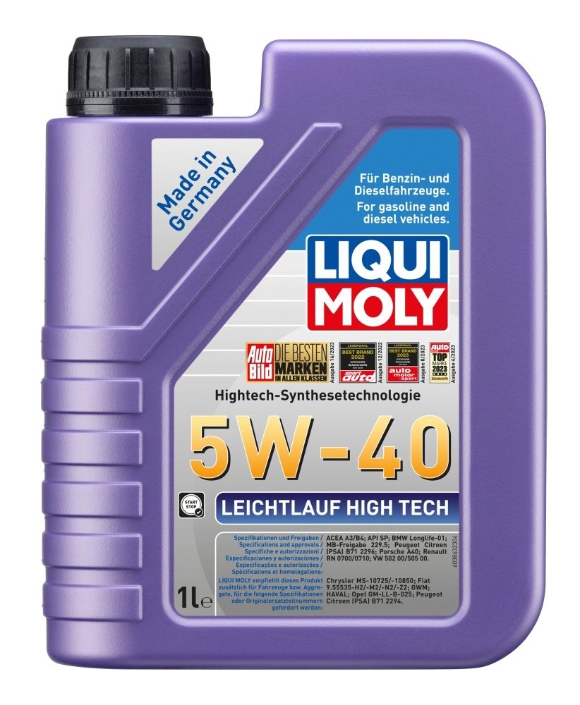 Motorolja LIQUI MOLY Leichtlauf High Tech 5W-40 A3/B4 1L