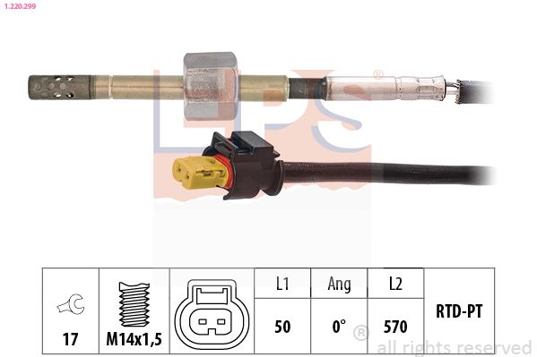czujnik, temperatura spalin EPS 1.220.299