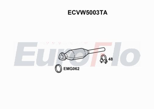 Katalizator EUROFLO ECVW5003TA