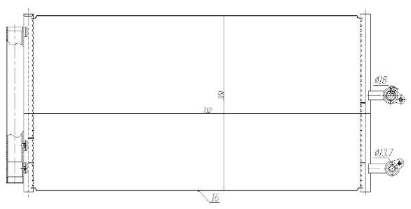 Condensator, climatizare MTR 13054438