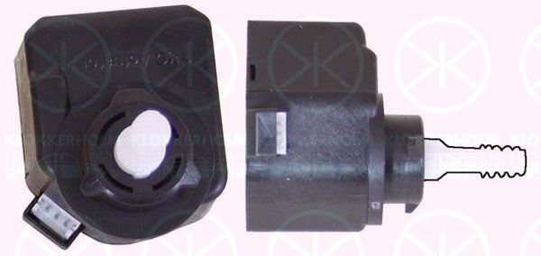 Element nastawczy, regulacja zasięgu świateł KLOKKERHOLM 55140060