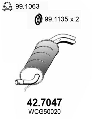 Tłumik końcowy ASSO 42.7047