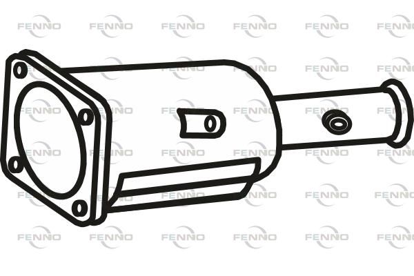 Filtr sadzy / filtr cząstek stałych, układ wydechowy FENNO P9987DPF