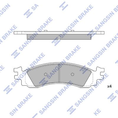 set placute frana,frana disc HI-Q SP1510