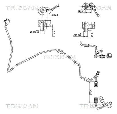 conducta presiune variabila,aer conditionat TRISCAN 9010 29141
