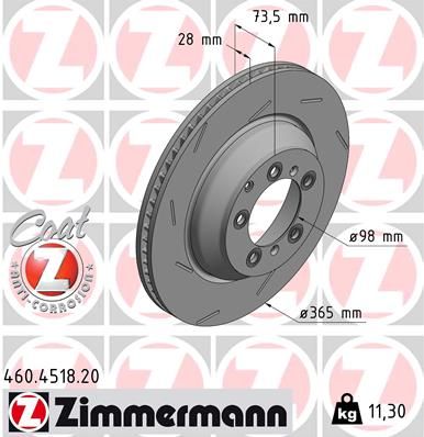 Brzdový kotouč ZIMMERMANN 460.4518.20