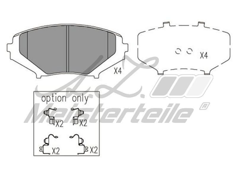 V32-0155 KIT DE PLAQUETTES DE FREIN