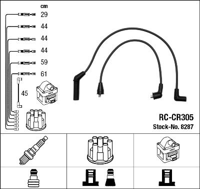 Sada kabelů pro zapalování NGK RC-CR305