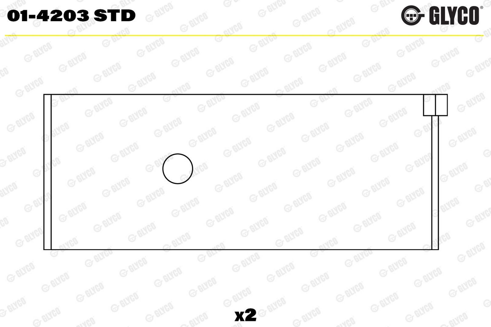 Cuzinet bielă GLYCO 01-4203 STD