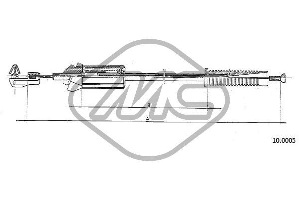 Linka gazu METALCAUCHO 80898