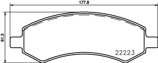 Zestaw klocków hamulcowych, hamulce tarczowe HELLA PAGID 8DB 355 023-331