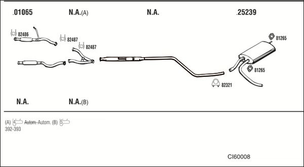 Układ wydechowy WALKER CI60008