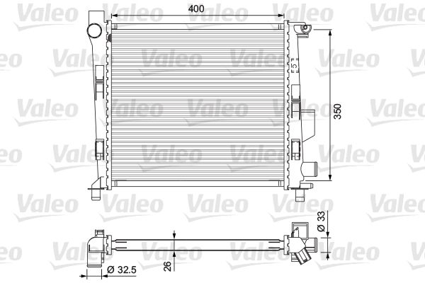 Radiator, racire motor VALEO 701724
