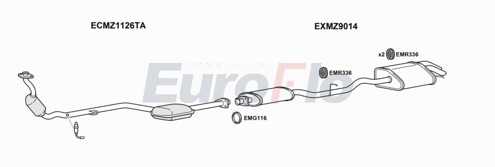 Układ wydechowy EUROFLO MZC23183001A00