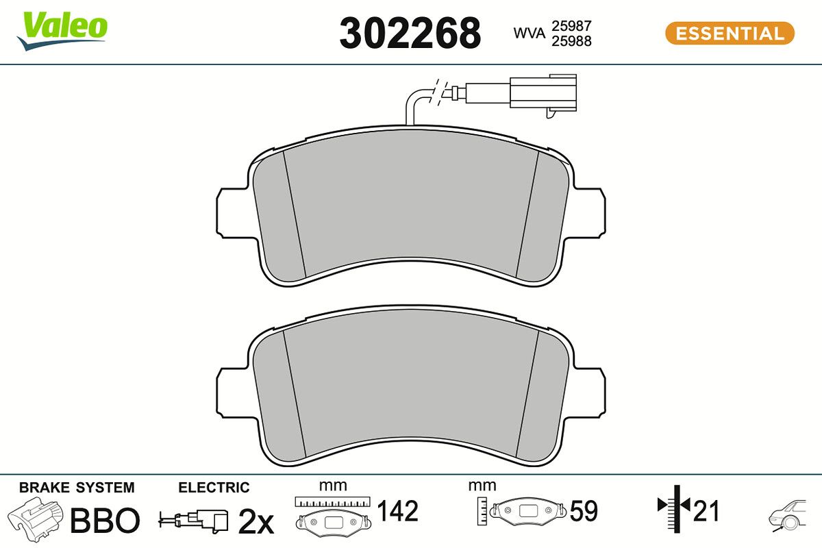 Комплект тормозных колодок, дисковый тормоз