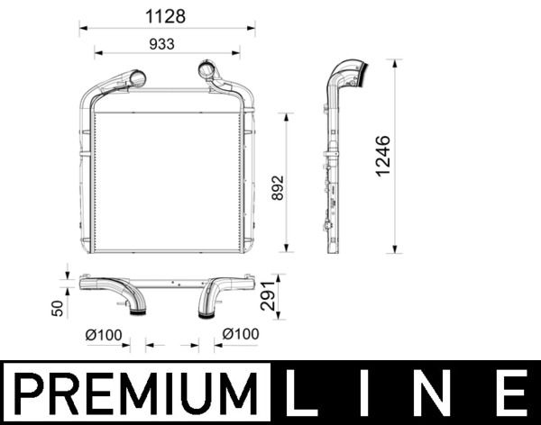 Intercooler, compresor MAHLE CI 741 000P