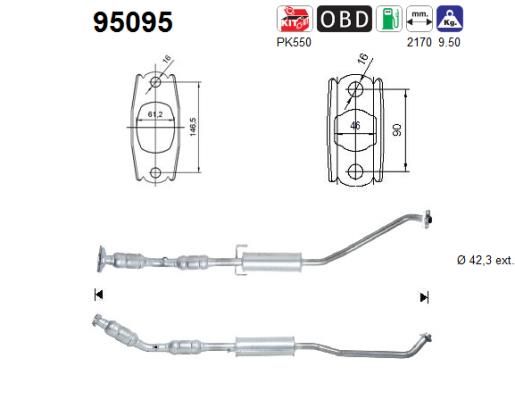 Katalizator AS 174100D120