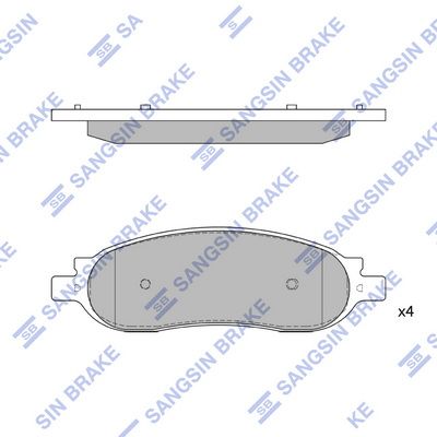 set placute frana,frana disc HI-Q SP1353