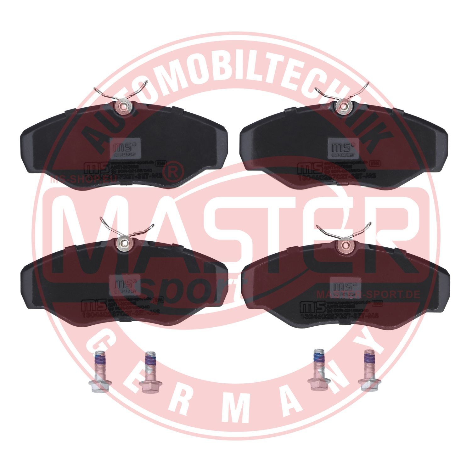 Zestaw klocków hamulcowych, hamulce tarczowe MASTER-SPORT GERMANY 13046028702T-SET-MS