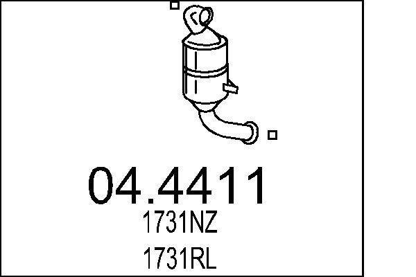 Katalizator MTS 04.4411