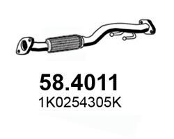 Rura wydechowa ASSO 1K0254305K