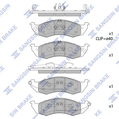 set placute frana,frana disc HI-Q SP1491