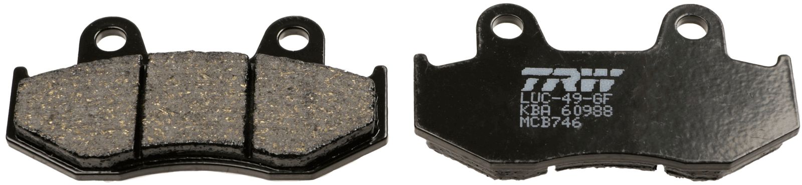 set placute frana,frana disc TRW MCB746