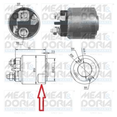 Włącznik elektromagnetyczny, rozrusznik MEAT & DORIA 46085