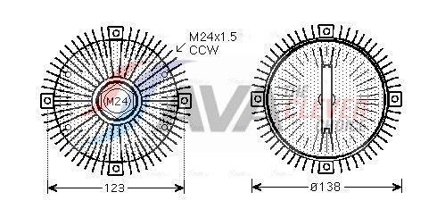 Сцепление, вентилятор радиатора