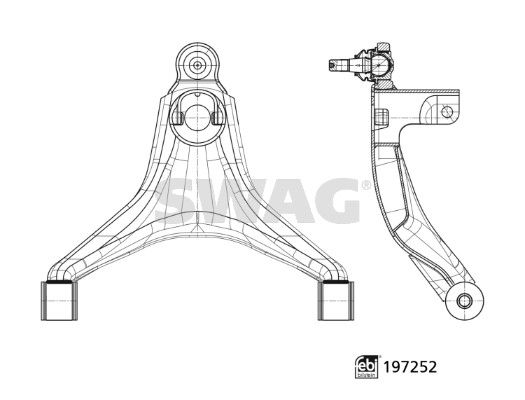 Wahacz, zawieszenie koła SWAG 33112534