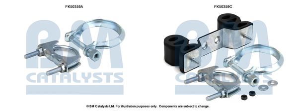 Zestaw montażowy, rura wydechowa BM CATALYSTS FK50359