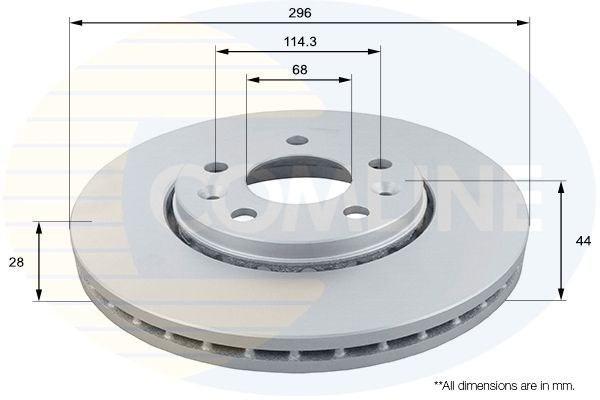 Tarcza hamulcowa COMLINE ADC1163V