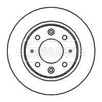 Tarcza hamulcowa BORG & BECK BBD4190