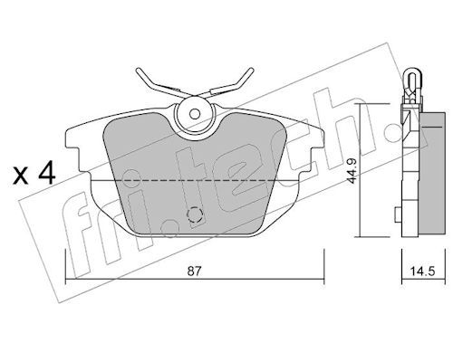 Piduriklotsi komplekt,ketaspidur