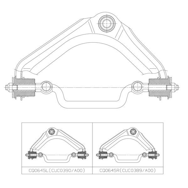 Bras de liaison, suspension de roue