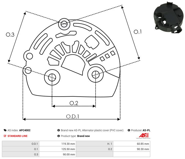 Levně Čepička, generátor AS-PL APC4002