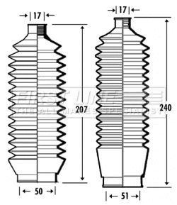 Zestaw osłon, układ kierowniczy FIRST LINE FSG3343
