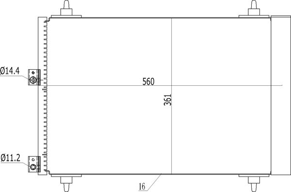Skraplacz, klimatyzacja HART 607 801