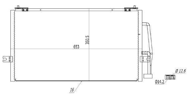 Condensator, climatizare MTR 13054536