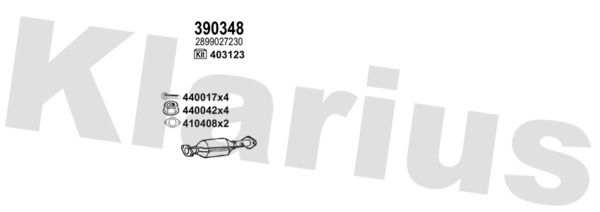 Układ wydechowy KLARIUS 450388E