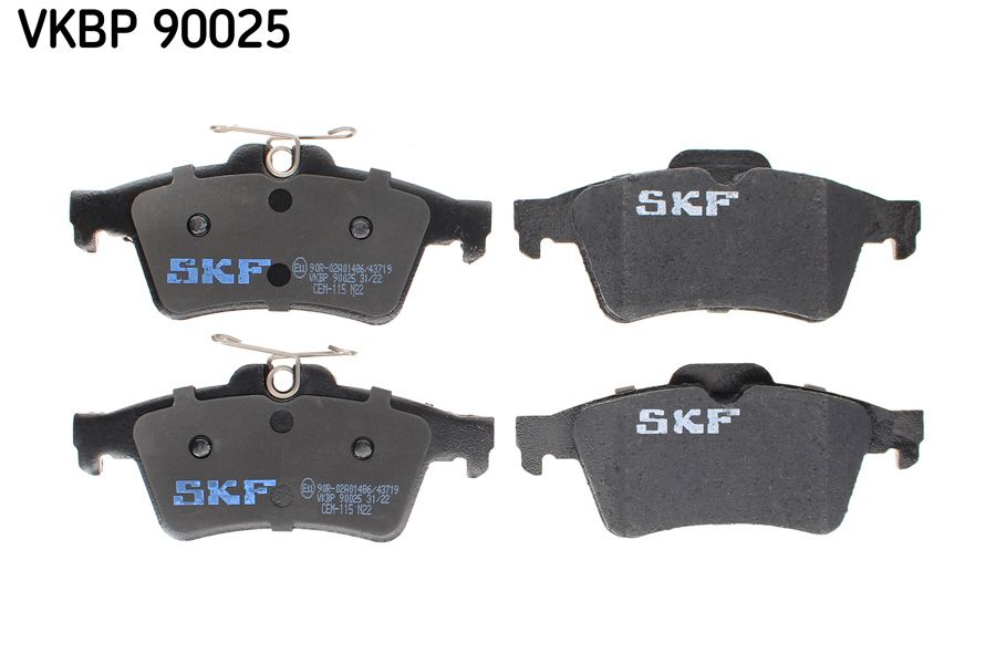 Sada brzdových platničiek kotúčovej brzdy SKF VKBP 90025