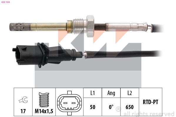 czujnik, temperatura spalin KW 422 134