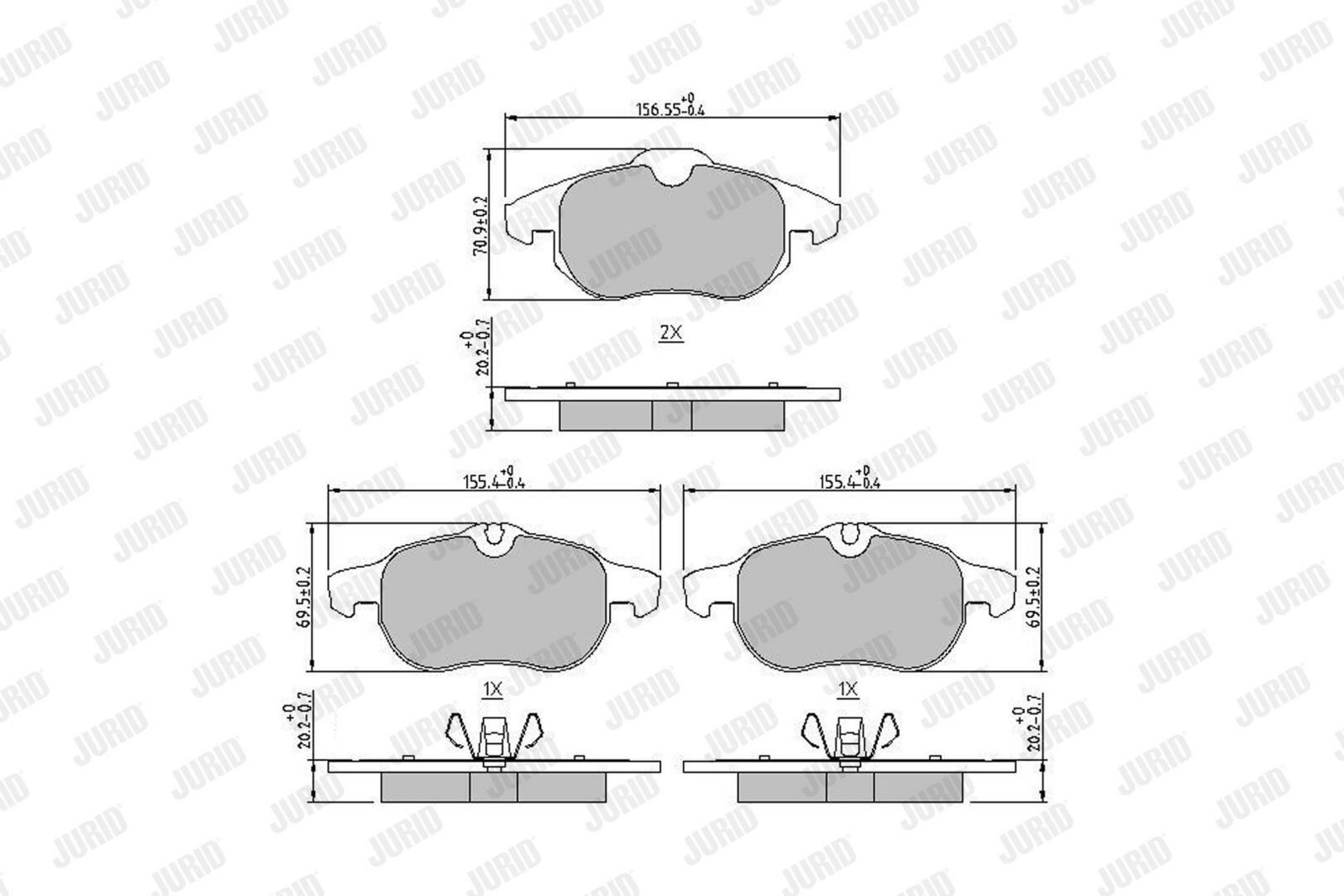 Piduriklotsi komplekt,ketaspidur