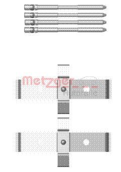 Set accesorii, placute frana METZGER 109-1694