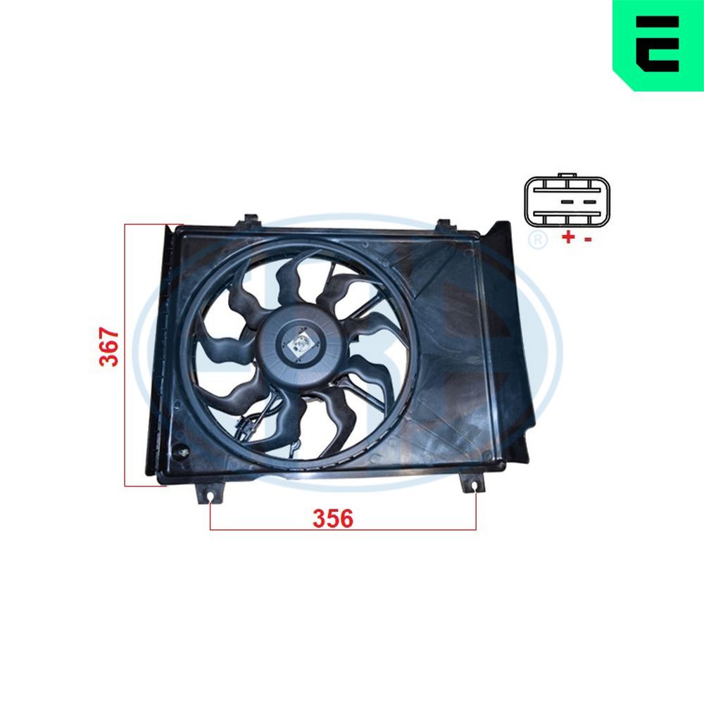 Ventilator, radiator ERA 352146