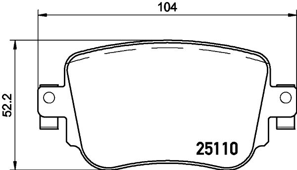 Sada brzdových destiček, kotoučová brzda HELLA PAGID 8DB 355 021-291